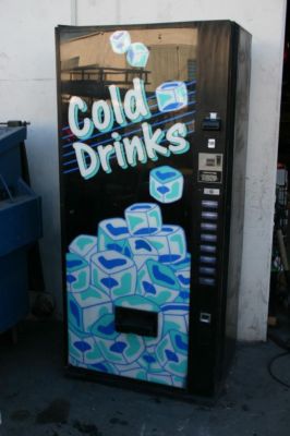 CoinCo Soda Can Vending Machine Dual Coin / Bill Coin Co BA50B Plastic ...