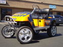 Ez-go Gas Golf Cart Custom Flame a-arm lifted 350c