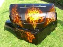 Yamaha G14 G16 G19 G22 CUSTOM Skull Flames Paint B