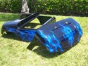 Yamaha G14 G16 G19 G22 CUSTOM Flames Skull Body Co