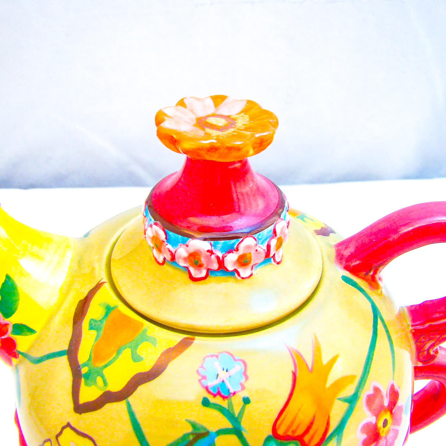 Tracy Porter HandPainted FLORAL TeaforOne Set (Teapot/Cup Combo