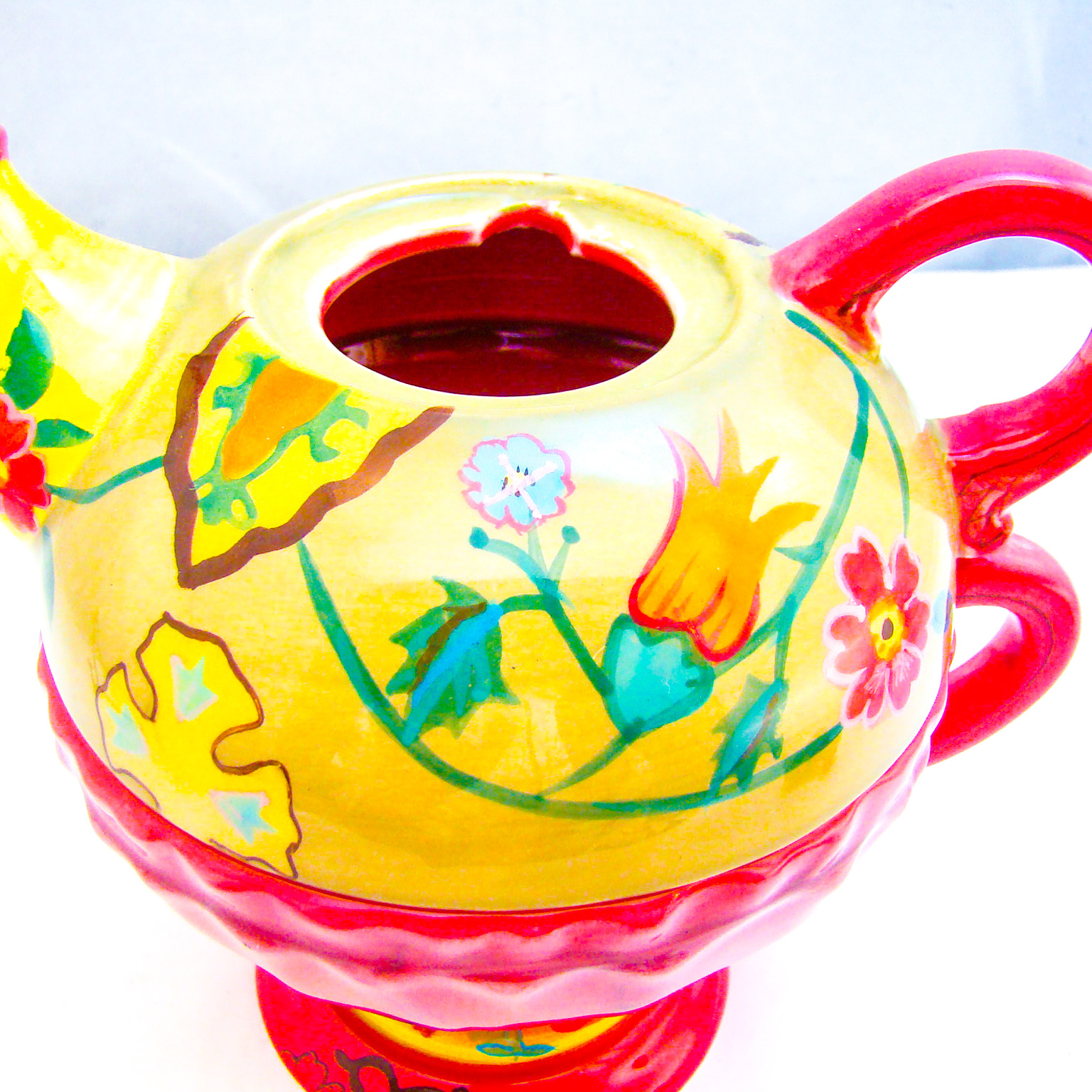 Tracy Porter HandPainted FLORAL TeaforOne Set (Teapot/Cup Combo