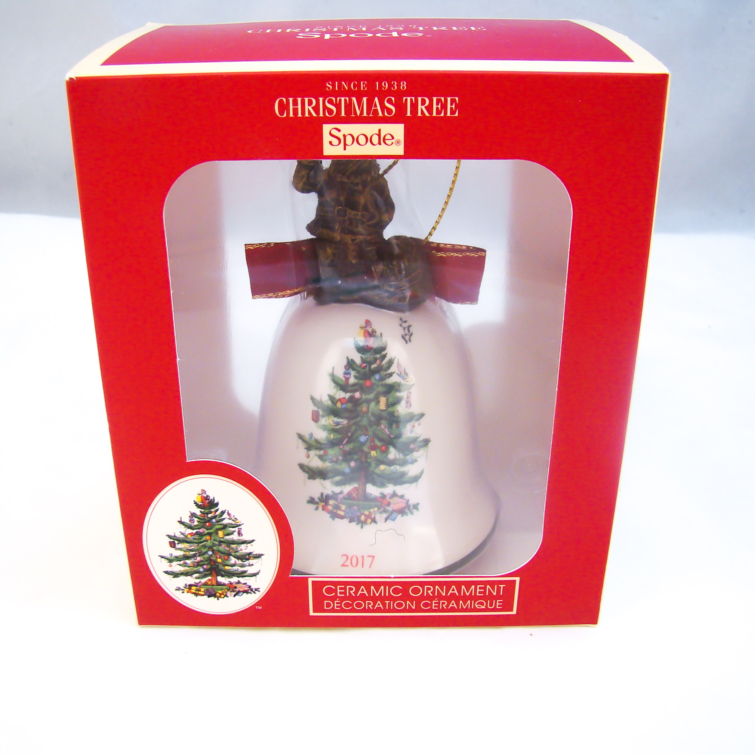 Spode CHRISTMAS TREE (XT8476-XC) 2017 Annual Christmas Bell Ornament ...