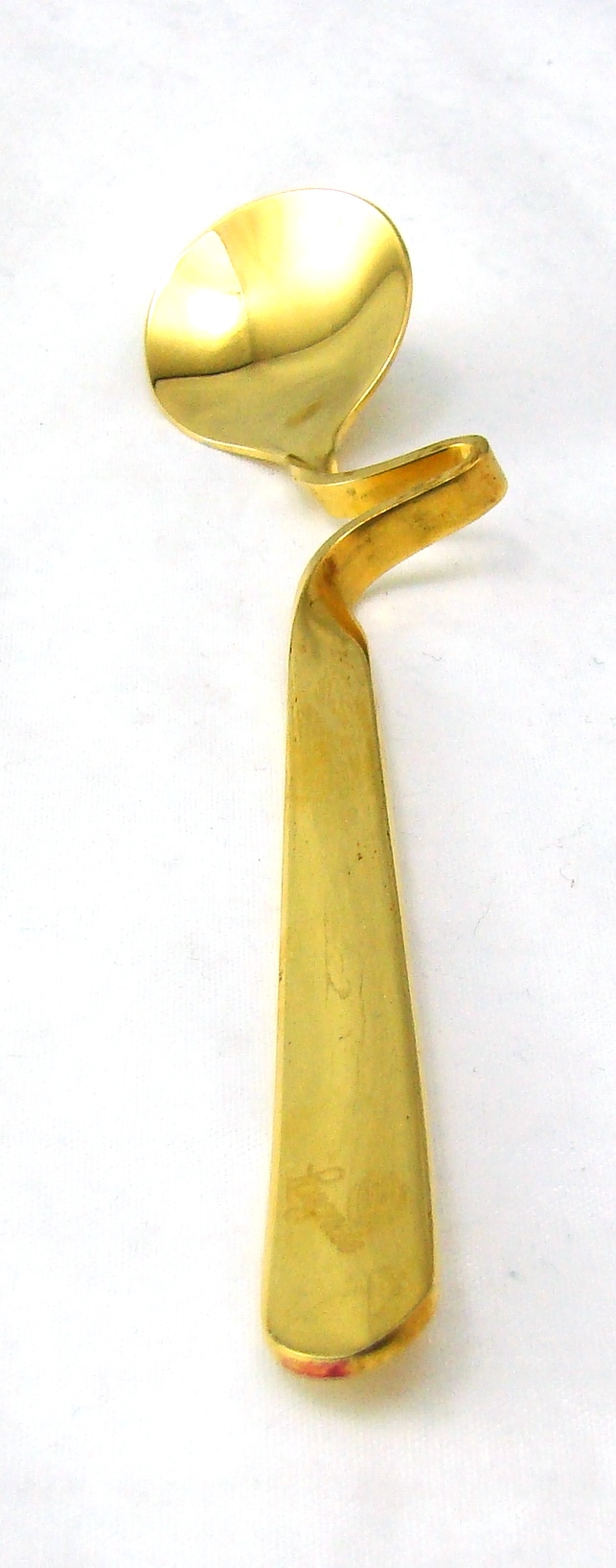 Michelino 18/0 Goldplated LANGESE HONEY CO. Curved Handle Honey