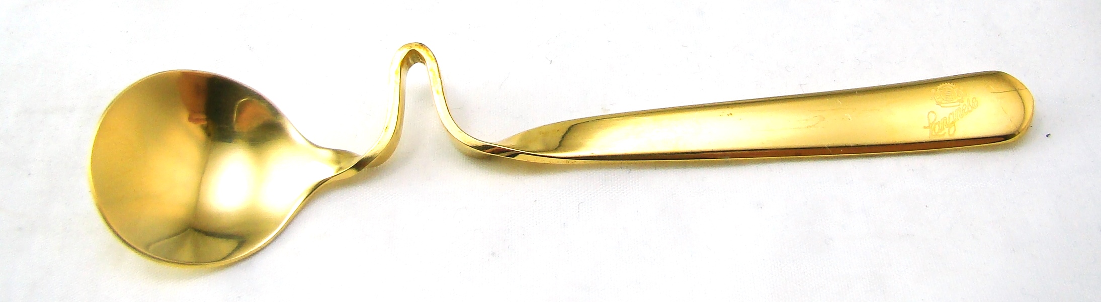 Michelino 18/0 Goldplated LANGESE HONEY CO. Curved Handle Honey
