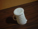 MILK GLASS CREAM GRAVY SYRUP PITCHER 50'S CLEAN