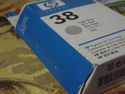 REAL GENUINE OEM HP 38  LIGHT GRAY INK C9414A FOR 
