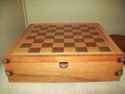 Marlboro Wood Game Chest Checkers Backgammon &  PO