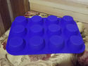 SILICONE BAKING MOLD 12 CUP CUPCAKE LINER NON STIC