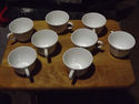CORELLE CUPS BLUE SNOWFLAKE  SOLD EACH  I HAVE 8  