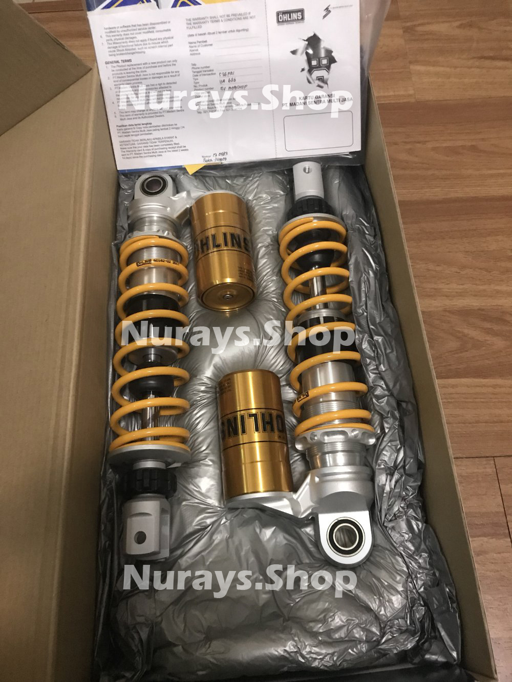 OHLINS Yamaha AEROX  NVX 155 S36PR1 Twin Shock  Absorber eBay