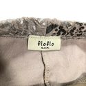 FIOFIO Animal Leopard Gray Silver Ruched Bodycon S