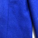 BLOCK ISLAND Marina Pappas Blue 100% Wool Suit Jac