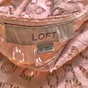 Ann Taylor LOFT Light Pink Dainty Geo Cutout Eyele