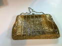 Richere Gold Beaded Purse 1960's