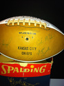 Kansas City Chief's football w/ signatures