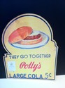 Polly's Pop sign w/hamburger