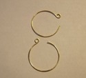 Handcrafted One Inch Hoop Earring Components [Nick