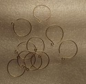 Handcrafted One Inch Hoop Earring Components [Nick