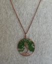 Emerald "Tree of life" Pendant, Emerald Crystal Ne
