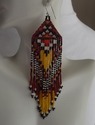 Inspired American Indian Beaded Fringe Dangle Drop