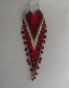 6" Extra long Beaded Earrings. Native American Ins