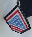 Red White and Blue Dangling/Drop Earrings [DSCF702