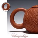 Handmade 330ml Yixing Zisha Unglazed Clay Teapot w