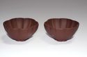 Handmade 2PCS 60ml Chinese Yixing Zisha Unglazed C