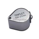 10X 21mm Jewelry Diamond Gem Triplet Loupe Magnifi