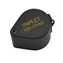 10X 21MM Jewelry Diamond Gem Triplet Loupe Foldabl
