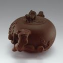 Handmade 320ml Yixing Zisha Unglazed Clay Teapot C