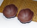 Handmade 2PCS 60ml Chinese Yixing Zisha Unglazed C