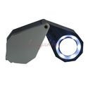 10X Jewellery Triplet Loupe Magnifier + Six LED li
