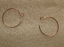 Handcrafted One Inch Hoop Earring Components [Nick