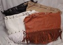 FRiNGE Tote Style Handbag Purse with Stud Accents