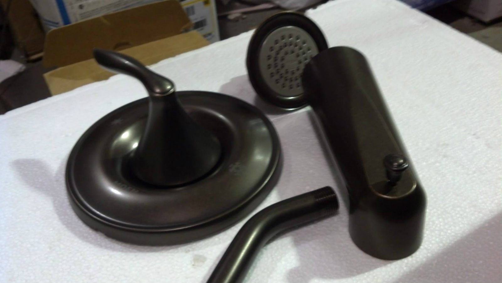 moen shower kit bronze