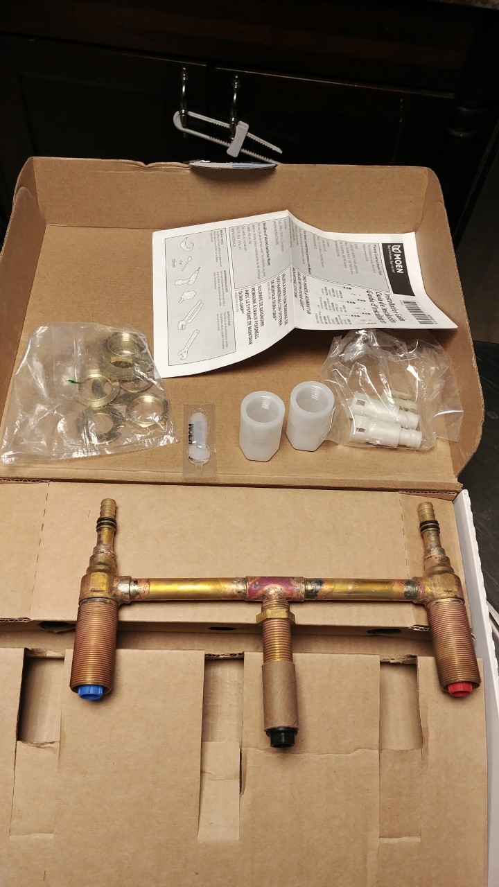 MOEN 4798 Roman Tub Valve 10 in. Center 1/2 in. Wirsbo PEX Connection ...