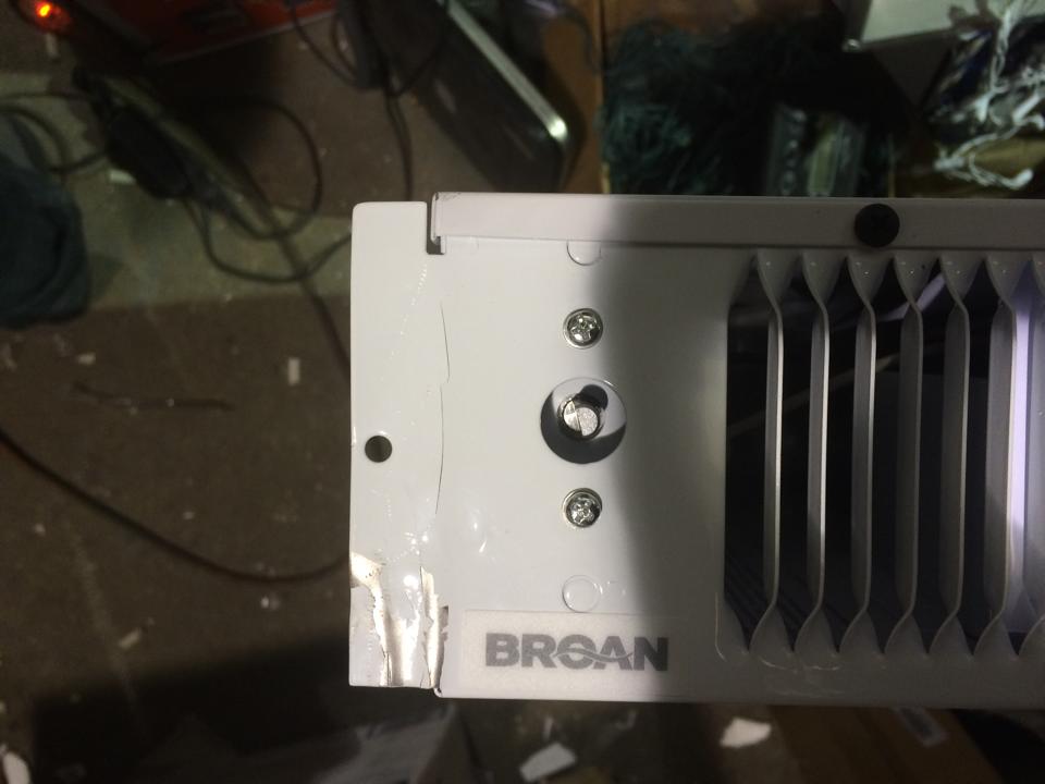 Broan 112 191/4 in. 1,500Watt Kick Space Heater with Builtin
