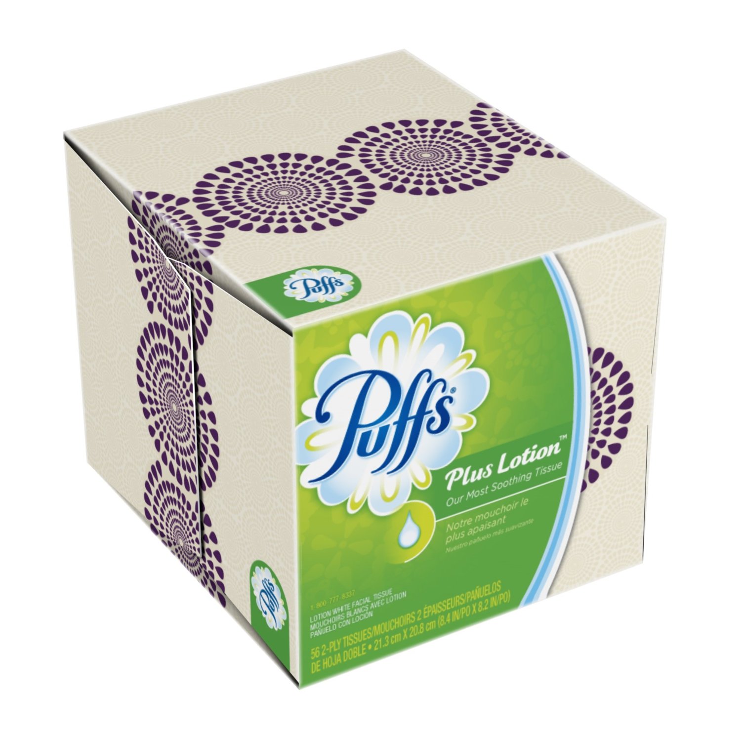 Puffs Plus Lotion Facial Tissues, 56-Count Pack Of 24 , Avi Depot=Much ...