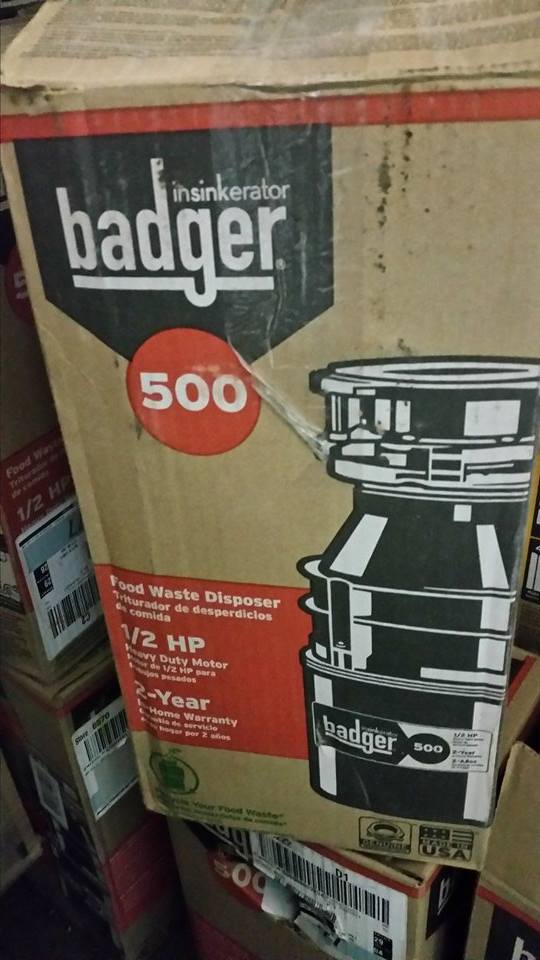InSinkErator Badger 5001/2 HP Continuous Feed Garbage Disposal PPPA
