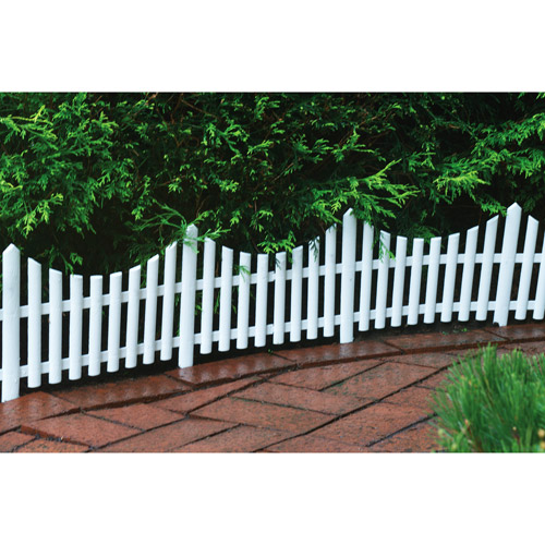 24" Decorative Outdoor Picket Fence  072358214019