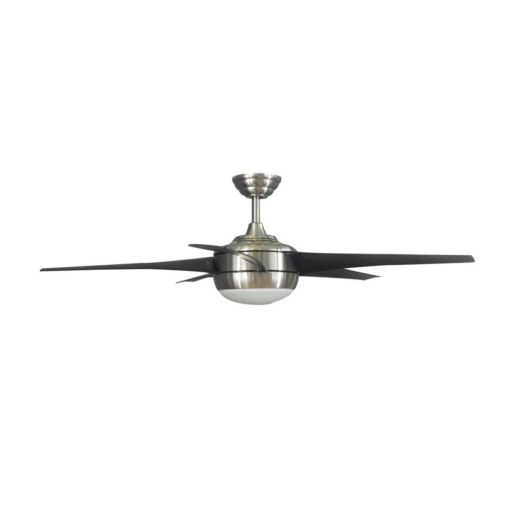 Hampton Bay 26613 Windward IV 52 in. Indoor Brushed Nickel ...