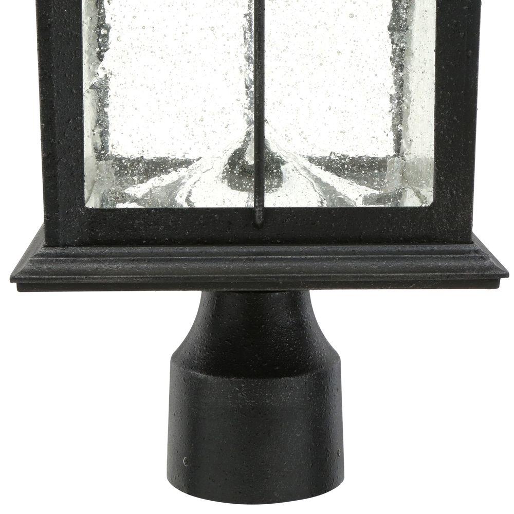 Hampton Bay 46240300PS Solar Outdoor HandPainted Sanded Iron Post