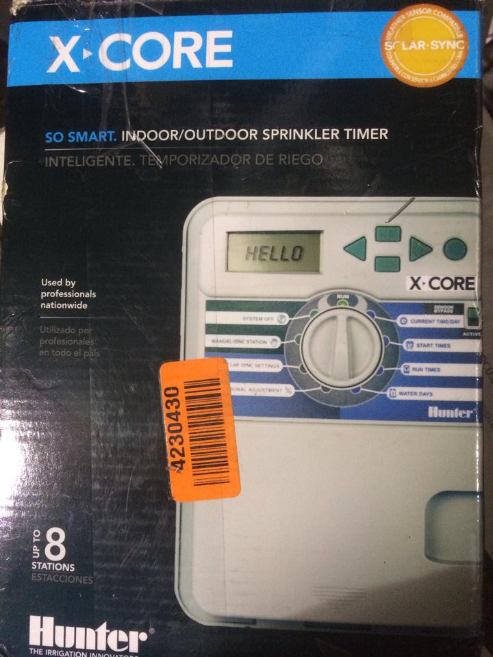 Hunter Sprinkler XC800 XCore 8Station Outdoor Controller Timer 8 Zone