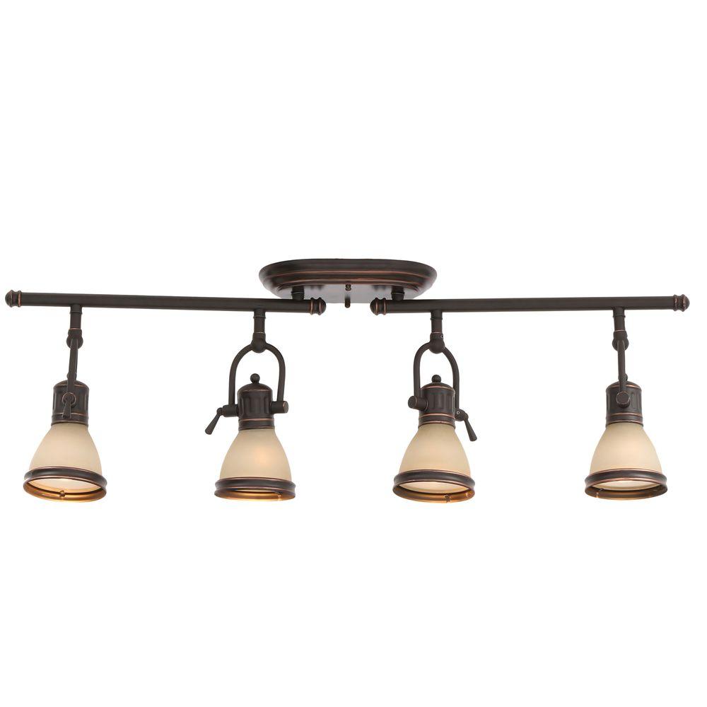Hampton Bay EYY2304H8 Brookhaven Collection 4Light Oil Rubbed Bronze