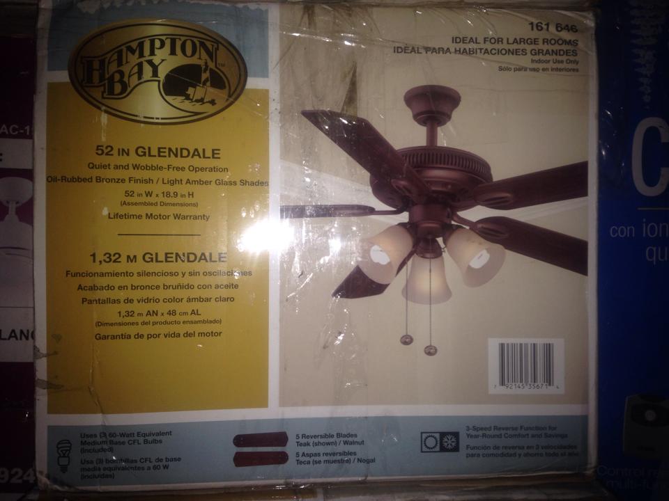 Hampton Bay Ag524 Orb Glendale 52 In Bronze Ceiling Fan Pppaeb