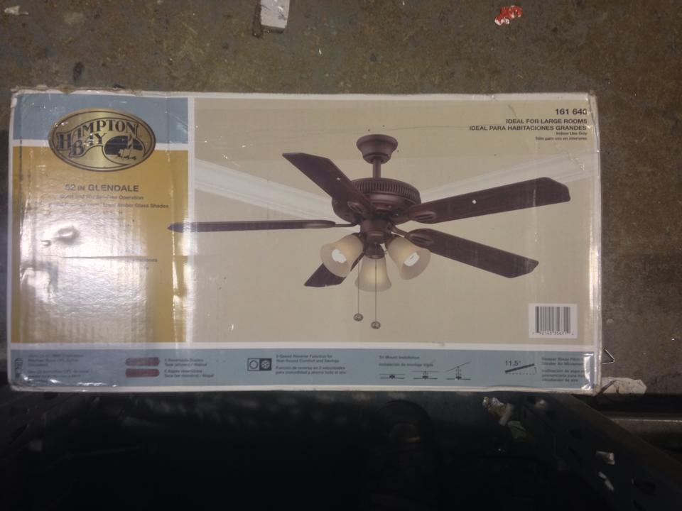 Hampton Bay AG524ORB Glendale 52 in. Bronze Ceiling Fan PPPAEB, Avi
