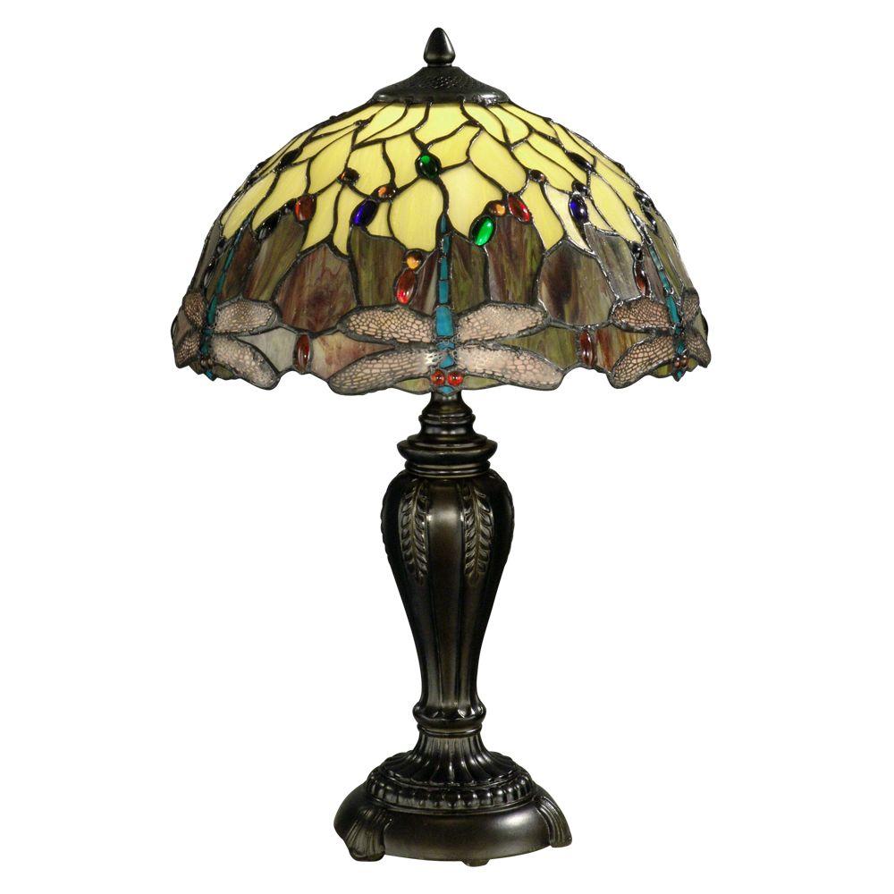 Dale Tiffany FTT10015 Dragonfly 22 in. Antique Bronze Table Lamp PPPAB