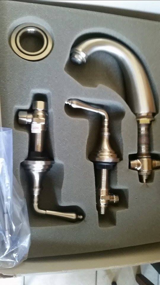 Jado 888/803/144 New Classic Widespread Lavatory Faucet, Straight Lever